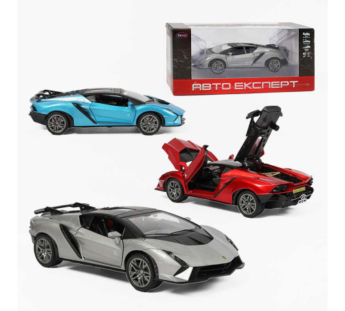 Машинка TX-32703 (48/2) "Авто Експерт", 3 кольори, металопластик, масштаб 1:22, світло, звук, інерція, відчиняються двері, багажник та капот, в коробці, ВИДАЄТЬСЯ ТІЛЬКИ МІКС ВИДІВ