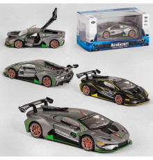 Машинка ТК - 4110 (32) "Авто Експерт", 2 кольори, металопластик, 1:32, світло, звук, інерція, відчиняються двері, багажник, капот, в коробці