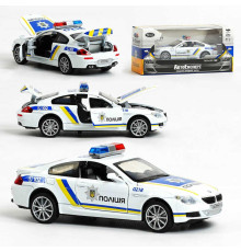 Машинка металопластик ТК 7777 UA (96/2) "Авто Експерт" 1:32, світло, звук, інерція, відчиняються двері, багажник, капот, в коробці