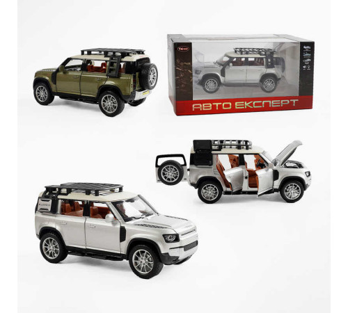 Джип RS-59023 (36) "Авто Експерт", 2 кольори, металопластик, масштаб 1:22, світло, звук, інерція, відчиняються двері, багажник та капот, в коробці