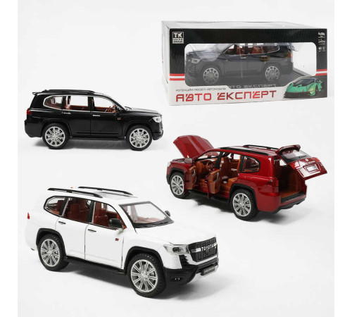 Машинка 1540-04 (24) "Авто Експерт", 3 кольори, металопластик, 1:24, звук, світло, інерція, відчиняються двері, у коробці, ВИДАЄТЬСЯ ТІЛЬКИ МІКС ВИДІВ