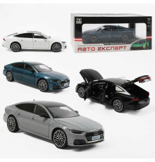 Машинка 1904-17 (24/2) "Авто Експерт", 4 кольори, металопластик, 1:24, звук, світло, інерція, відчиняються двері, у коробці, ВИДАЄТЬСЯ ТІЛЬКИ МІКС ВИДІВ