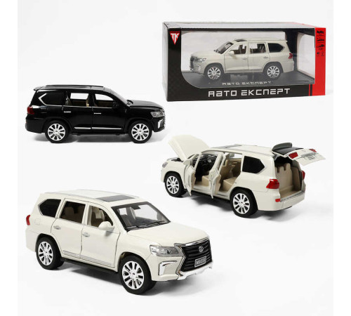Джип RS-42075 (24) "Авто Експерт", 2 кольори, металопластик, 1:24, звук, світло, інерція, відчиняються двері, в коробці