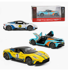 Машинка TX-96680 (48/2) "Авто Експерт", 3 кольори, металопластик, масштаб 1:22, світло, звук, інерція, відчиняються двері, багажник та капот, в коробці, ВИДАЄТЬСЯ ТІЛЬКИ МІКС ВИДІВ