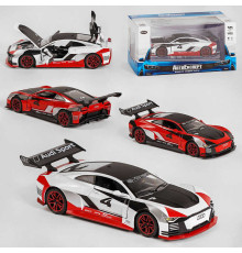 Машинка ТК - 6610 (32) "Авто Експерт" 2 кольори, металопластик, 1:32, світло, звук, інерція, відчиняються двері, багажник, капот, в коробці