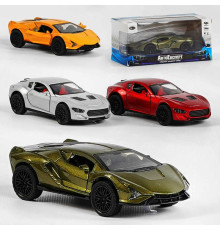 Машинка MG - 12551 (120/2) "Авто Експерт", 4 види, металопластик, 1:36, звук, світло, інерція, відчиняються двері, в коробці, ВИДАЄТЬСЯ МІКС ВИДІВ