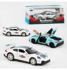 Машинка 78377 (48/2) "Авто Експерт", 2 види, металопластик, 1:32, звук, світло, інерція, рухомі елементи, в коробці