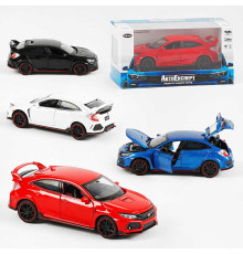 Машина металопластик LF - 85358 (72) "Авто Експерт", 4 кольори, 1:32, світло, звук, інерція, відчиняються двері, багажник, капот, в коробці