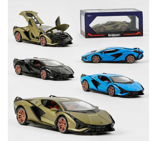 Машинка GT - 07739 (24/2) "Авто Експерт", 4 кольори, металопластик, 1:24, звук, світло, інерція, рухомі елементи, у коробці, ВИДАЄТЬСЯ МІКС ВИДІВ