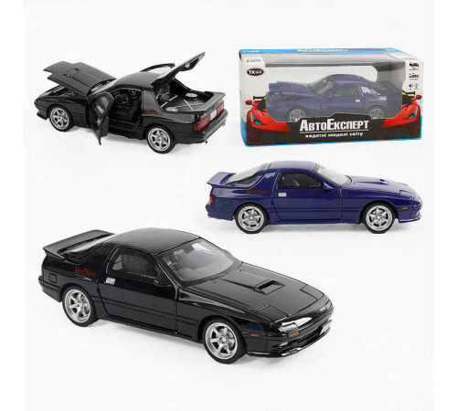 Машинка 36255 (48/2) "Авто Експерт" 2 види, металопластик, 1:32, звук, світло, інерція, відкриваються двері, в коробці