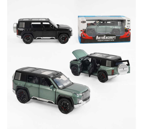 Джип 16744 (48/2) "Авто Експерт" 2 види, металопластик, 1:32, звук, світло, інерція, відкриваються двері, в коробці