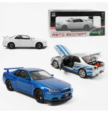 Машинка 1990-21 (24) "Авто Експерт", 3 кольори, металопластик, 1:24, звук, світло, інерція, відчиняються двері, у коробці, ВИДАЄТЬСЯ ТІЛЬКИ МІКС ВИДІВ