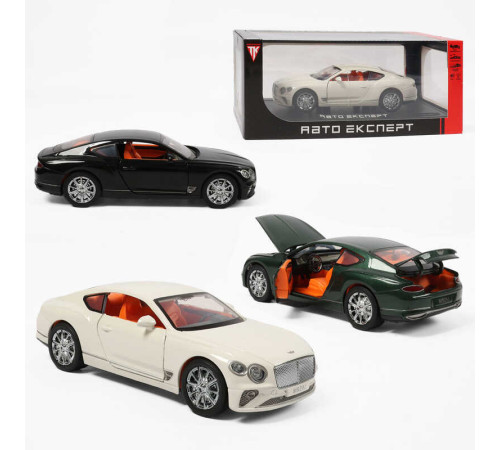 Машинка RS-93415 (24) "Авто Експерт", 3 кольори, металопластик, 1:24, звук, світло, інерція, відчиняються двері, багажник та капот, в коробці, ВИДАЄТЬСЯ ТІЛЬКИ МІКС ВИДІВ
