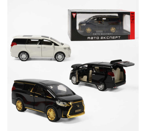 Машинка RS-17510 (24) "Авто Експерт", 2 кольори, металопластик, 1:24, звук, світло, інерція, відчиняються двері, багажник та капот, в коробці