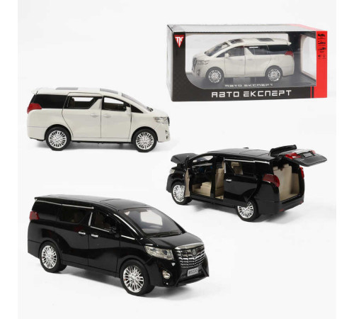 Машинка RS-11632 (24) "Авто Експерт", 2 кольори, металопластик, 1:24, звук, світло, інерція, відчиняються двері, багажник та капот, в коробці