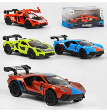Машинка MG - 25603 (120/2) "Авто Експерт" 4 види, металопластик, 1:36, звук, світло, інерція, відчиняються двері, в коробці ВИДАЄТЬСЯ МІКС ВИДІВ