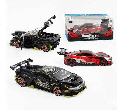 Машинка 20458 (48/2) "Авто Експерт" 2 види, металопластик, 1:32, звук, світло, інерція, відкриваються двері, в коробці