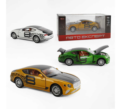 Машина TX 10355 (48/2) "Авто Експерт", 3 кольори, металопластик, масштаб 1:22, світло, звук, інерція, відчиняються двері, багажник та капот, в коробці, ВИДАЄТЬСЯ ТІЛЬКИ МІКС ВИДІВ