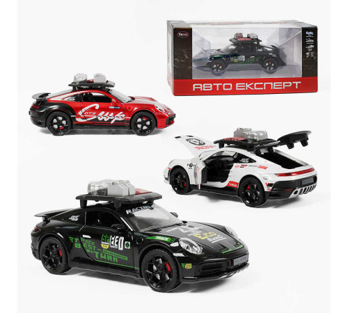 Машинка TX 30693 (48/2) "Авто Експерт", 3 види, металопластик, масштаб 1:22, світло, звук, інерція, відчиняються двері, багажник та капот, в коробці, ВИДАЄТЬСЯ МІКС
