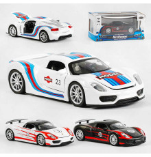 Машина металопластикова 68791 (72/2) "Авто Експерт", 3 види, 1:32, світло, звук, інерція, відчиняються двері, багажник, капот, в коробці