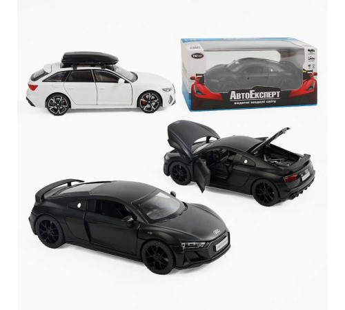 Машинка 37610 (48/2) "Авто Експерт" 2 види, металопластик, 1:32, звук, світло, інерція, відкриваються двері, в коробці