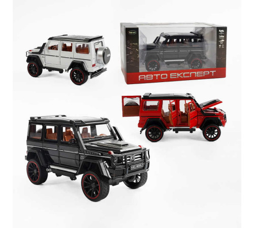 Джип RS-50164 (36) "Авто Експерт", 3 кольори, металопластик, масштаб 1:22, світло, звук, інерція, відчиняються двері, багажник та капот, в коробці, ВИДАЄТЬСЯ ТІЛЬКИ МІКС ВИДІВ