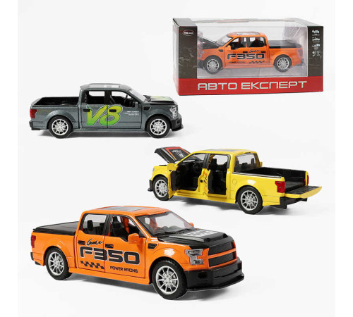 Машинка TX 33912 (48/2) "Авто Експерт", 3 види, металопластик, масштаб 1:22, світло, звук, інерція, відчиняються двері, багажник та капот, в коробці, ВИДАЄТЬСЯ МІКС