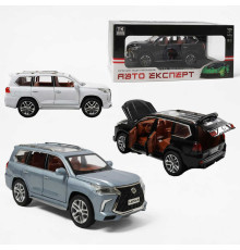Машинка 1230-02 (24/2) "Авто Експерт", 3 кольори, металопластик, 1:24, звук, світло, інерція, відчиняються двері, у коробці, ВИДАЄТЬСЯ ТІЛЬКИ МІКС ВИДІВ
