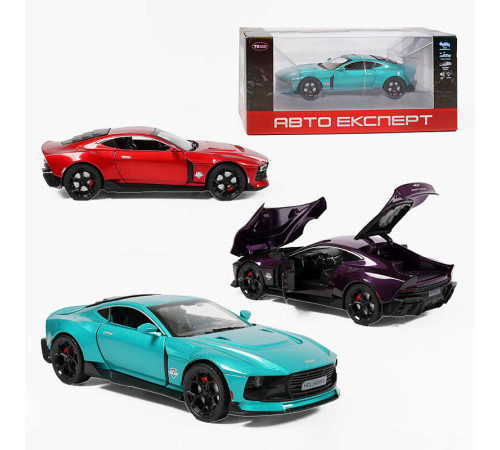 Машинка TX 41222 (48/2) "Авто Експерт", 3 види, металопластик, масштаб 1:22, світло, звук, інерція, відчиняються двері, багажник та капот, в коробці, ВИДАЄТЬСЯ МІКС