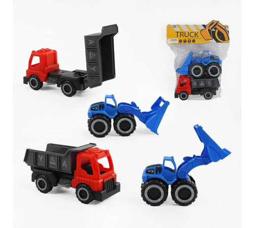 Набір машин 189110 (168/2) 2 машинки, інерційний механізм, рухливі елементи, в пакеті