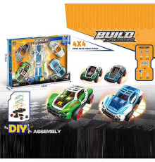 Машинки-конструктори 65268 (24/2) 2 машинки, інерція, 2 додаткових корпуси, гумові шини, інструменти, в коробці