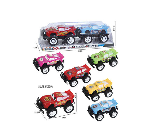 Набір машинок 585-15 A (48/2) 2 шт., довжина 21 см, інерція, в слюді, ВИДАЄТЬСЯ ТІЛЬКИ МІКС ВИДІВ