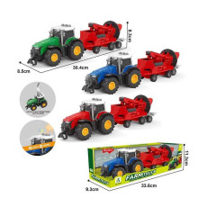 Трактор 0488-604 D (96/2) 3 види, в коробці, ВИДАЄТЬСЯ ТІЛЬКИ МІКС ВИДІВ