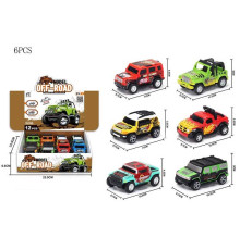 Набір машин 7129-2 (36/2) ЦІНА ЗА 6 ШТУК В БЛОЦІ