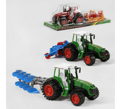 Трактор 0488-94-95-96 (30/2) 3 види, інерційний, в слюді, ВИДАЄТЬСЯ ТІЛЬКИ МІКС ВИДІВ