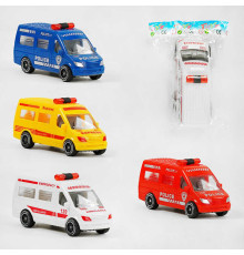 Машина А 01-04 (288/2) "Спецтехніка", 4 види, інерція, в пакеті, ВИДАЄТЬСЯ ТІЛЬКИ МІКС ВИДІВ