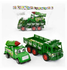 Набір машин 858 В-20 (120/2) "Військова техніка", інерція, рухомі деталі, 2шт у пакеті