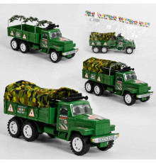 Машинка G 68/69/70 (120/2) "Військовий фургон", 3 види, інерція, знімні металеві та текстильні елементи, 1шт в пакеті