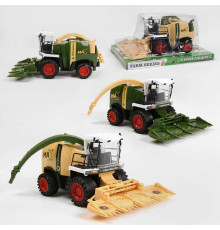Комбайн 0488-253 (48/2) "Сільськогосподарська техніка", 2 кольори, інерція, знімне навісне обладнання, рухомі деталі, в слюді