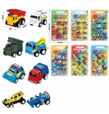 Набір машин 2965 (96) 8 машинок, інерція, в слюді, ВИДАЄТЬСЯ ТІЛЬКИ МІКС ВИДІВ