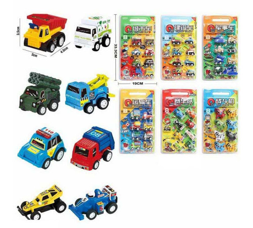 Набір машин 2965 (96) 8 машинок, інерція, в слюді, ВИДАЄТЬСЯ ТІЛЬКИ МІКС ВИДІВ