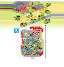 Набір машин 898 E-103 (128/2) інерція, 8 машинок, в слюді