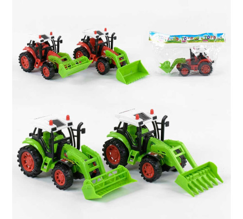Трактор 2009-65 (240/2) 4 види, інерція, в пакеті, ВИДАЄТЬСЯ ТІЛЬКИ МІКС ВИДІВ