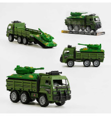 Військова техніка 102 (96/2) вантажівка і танк, вантажівка з інерцією, в слюді