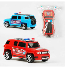Машинка 8066-7 А (192/2) "Поліція", 2 кольори, інерція, у пакеті