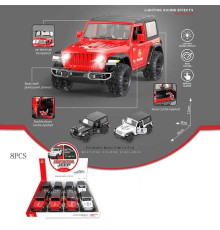 Набір джипів 731-26 C (12) ціна за 8 штук в блоці, в коробці