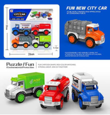 Набір машин 654 A (72/2) інерція, 4 штуки в пакеті