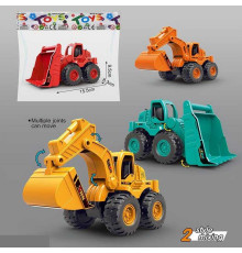 Спецтехніка 8838 (200/2) 2 види, 2 кольори, інерція, рухливі елементи, у пакеті