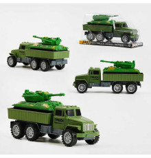 Військова техніка 502 (96/2) вантажівка і танк, вантажівка з інерцією, в слюді