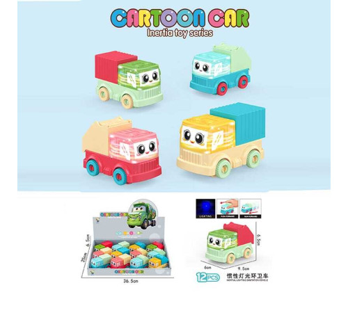 Набір машин LY 226 A36 (30/2) ЦІНА ЗА 12 ШТУК В БЛОЦІ, інерція, підсвічування